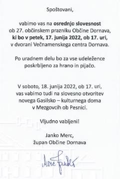 27. občinski praznik Občine Dornava 1